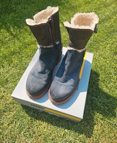 Manas damen leder boots mit - leder-boots,