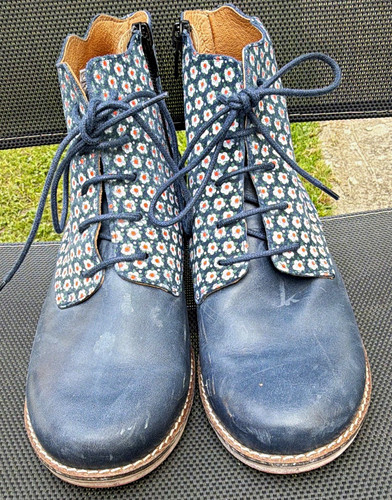 Damen leder stiefeletten - leder-stiefeletten, gr