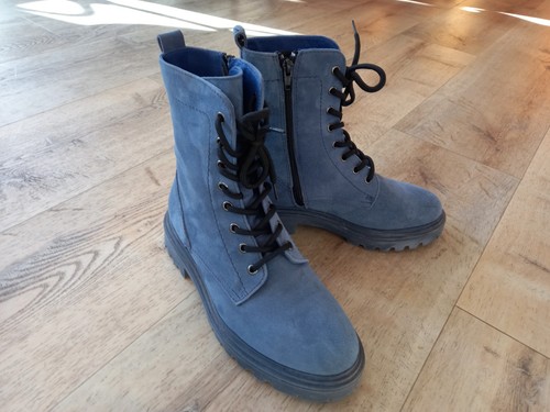 Jeansblaue stiefeletten aus - jeansblaue,